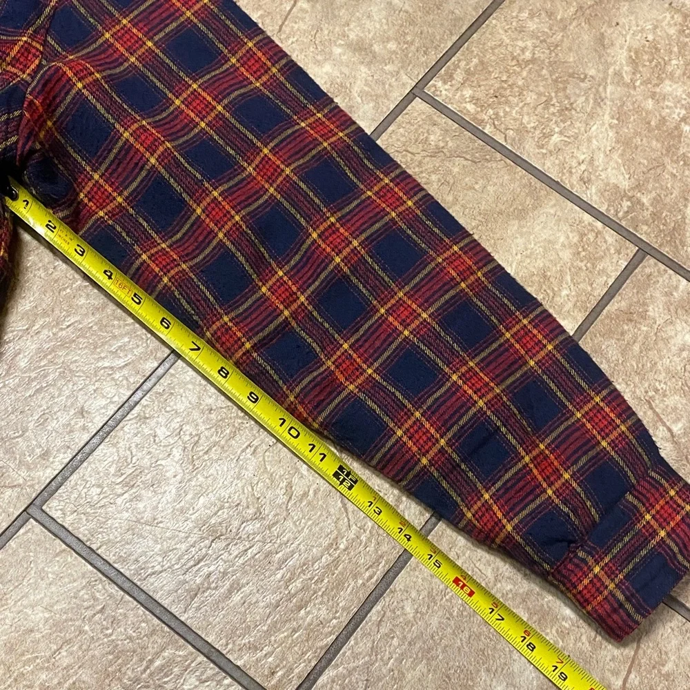 Men’s XL BTC Vibrant Multicolor Plaid Shacket Outdoor Fall Camping Gorpcore